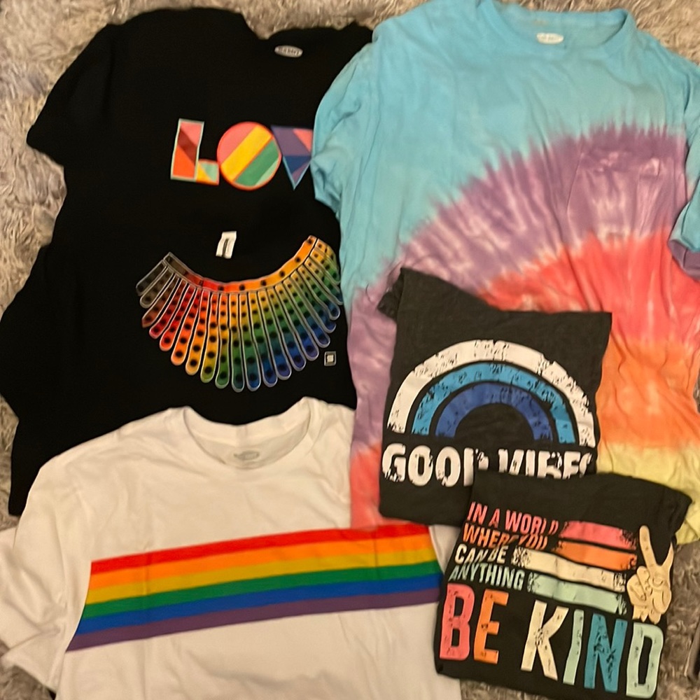 6 Rainbow/PRIDE T-Shirts - Unisex - Picture 1 of 7